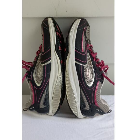 Skechers Shape Ups Women's Size 10 Blue/ Pink/ Gray - Picture 7 of 10